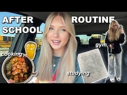 my AFTER-SCHOOL routine // studying, gym, cooking, etc.