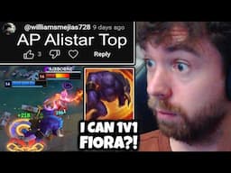 AP CDR ALISTAR TOP can BEAT FIORA 1v1. It's also very goofy | Lux Mid, Attack Speed Teemo Top