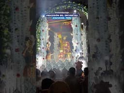 Procesión del Encuentro en Ayacucho: Cristo y la Virgen se ven en Miércoles Santo de Semana Santa.