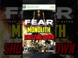 Warner Bros Shutting Down Monolith (F.E.A.R., Condemned Alien VS Predator 2, etc),