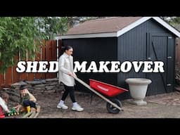 DIY Shed Exterior Makeover | How to Paint a Shed | Part 1