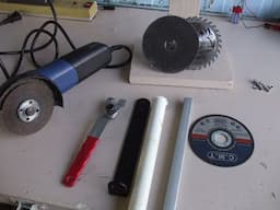 Cómo hacer una llave casera para cambiar el disco  para un cortador de metal