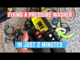 Ryobi Pressure Washer Stopped Working? EASY FIX In 2 Minutes!