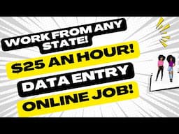 Live Anywhere USA! -  Hiring Immediately! No Talking Data Entry Remote Job! Up To $25 An Hour WFH