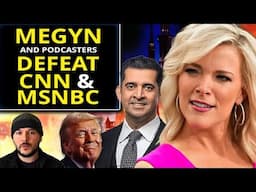MSNBC and CNN Ratings COMINBED Lose to Megyn Kelly on YouTube! Podcasters TAKE OVER America!