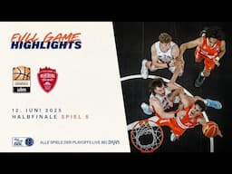 Ratiopharm Ulm vs. FIT/One Würzburg Baskets - Full Game Highlights - Halbfinale Spiel 5, 2024/25