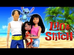 Barbie Lilo & Stich Family Dolls Morning Routine