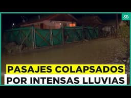 Sistema frontal: Reportan pasajes colapsados por fuerte lluvia en Santa Cruz