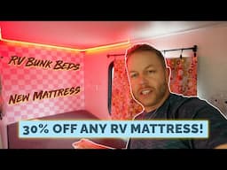 DIY RV Bunk Bed Beddy's on NEW Brooklyn Bedding Mattresses - IBEX 20BHS