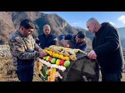 Massive Traditional Cooking in the Mountains | Full Day Village Food Compilation 🍖🥘