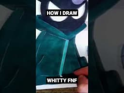 How I draw WHITTY FNF #shorts
