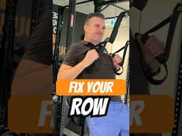 Improve your SCAPULA movement when you ROW #trx #shoulder