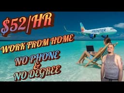 FLY FOR FREE | WORK FROM HOME WITH FRONTIER $15,042/MONTH | REMOTE WORK FROM HOME JOBS | ONLINE JOBS