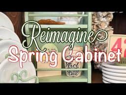 Hang with Me: Reimagine Cabinet as Spring Decor Focal Point