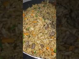 Nigerian Liver Fried Rice #food #shorts2025 #nigeriancuisine #momlife #foodie