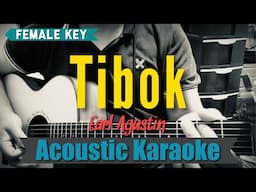 Tibok (Female Key) - Earl Agustin (Acoustic Karaoke)