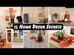 15 Home Decor Secrets that no one tells you 🪭⚜️|  Real tips I use in my own home