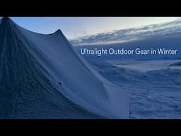 Winter Camping with Ultralight Outdoor Gear | Bonfus Duos 2P | FeatherLight 700 Kit