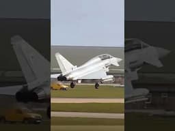 Typhoon Touches Grass Before Runway – Full Afterburners Go-Around!