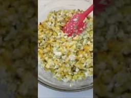 MEXICAN STREET CORN 🌽 In-A-Bowl 😋 #food #fun #vegetables #cooking #mexicanstreetcorn #shorts