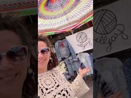 Great weekend at Made in Tahoe! Here are a few pics of my Crochet Booth. #crochet #crochetbooth
