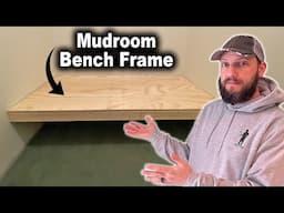 How to Frame a Floating Bench Seat Frame | Platform For Built-In Cabinets