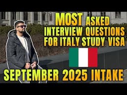 ITALY 🇮🇹 STUDY VISA INTERVIEW QUESTIONS || STUDY IN ITALY 2025 || #studyinitaly #italystudentvisa
