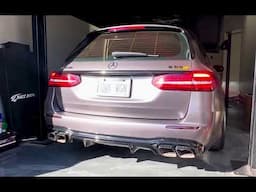 Nasty E63 wagon cold start