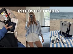 life of an introvert 💌  doing things alone, slow summer days & pack/prep for London