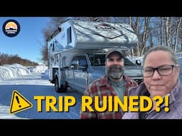 Maiden Voyage Disaster? Winter Camping in Our New Lance Camper!
