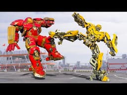 Transformers The Last Knight - Bumblebee vs Iron Man Epic Battle | Paramount Pictures [HD]