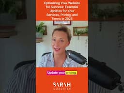 Optimizing Your Website for Success: Essential Updates for Your Services, Pricing, and Terms in 2025