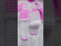 Te Encantara 💕Teje Bello Conjunto Fácil y Rápido! Nuevo Patrón de Ganchillo #crochetforbaby #short