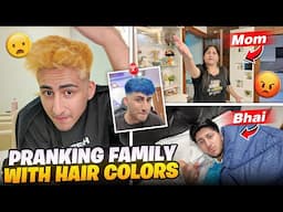 Pranking My Family With New Hair Colour😱Crazy Reaction😍