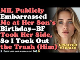 AITA for leaving my boyfriend’s birthday dinner after his mom took my seat “as a joke”