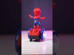Spiderman robot toy car