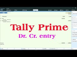 how to enable dr cr in tally erp 9 | tally prime tutorial in hindi | tally prime dr cr setting