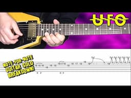 UFO - Only You Can Rock Me - guitar lesson (solo) with tabs! 🎸 Classic Michael Schenker!