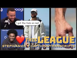“I got the feds on me?” — STEPH CURRY on the photo of his thumb while walking to team plane 😂 + AMEN