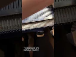 🌟 Watch as this knitting machine brings our vision to life—the beginning of our knitwear company.