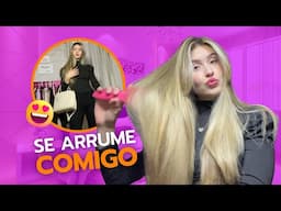 SE ARRUME COMIGO ✨ make, cabelo e look para jantar!