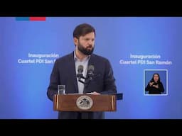 Inauguración del nuevo cuartel de la PDI en San Ramón