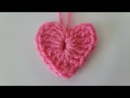 How to Crochet a HEART - Absolute Beginners- Step By Step - Slow - Beginner Friendly
