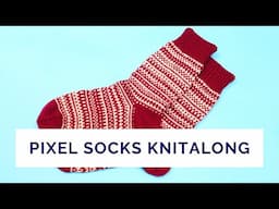 Pixel Socks knitalong starts in a week.