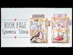 Three Pockets One Sheet - Junk Journal Ephemera - Tutorial - Book Page Ephemera