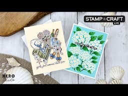 Hero Studio Stamp & Craft LIVE - June 2025 Card Kit and Layering Stencils of the Month