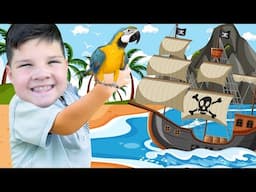 Caleb Goes on a Pirate Ship Adventure with Mom!