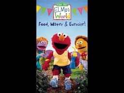 Opening & Closing To Elmo's World: Food, Water & Exercise (2005 VHS)