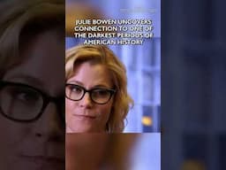 Julie Bowen Reveals Family Ties To America's Historical Periods | #WhoDoYouThinkYouAre #Shorts