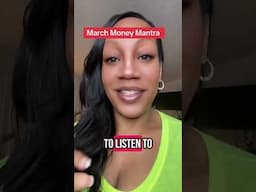 March Money Mantra #motivation #inspiration #mindset